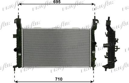 Frigair 0107.3122 - Радіатор, охолодження двигуна autocars.com.ua