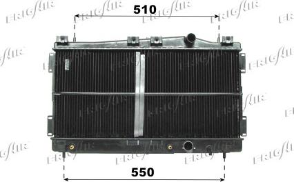 Frigair 0118.3012 - Радіатор, охолодження двигуна autocars.com.ua