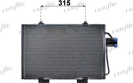 Frigair 0809.3008 - Конденсатор, кондиціонер autocars.com.ua