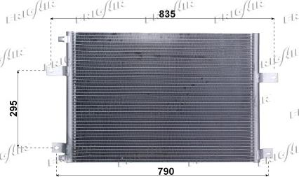 Frigair 0809.3042 - Конденсатор, кондиціонер autocars.com.ua
