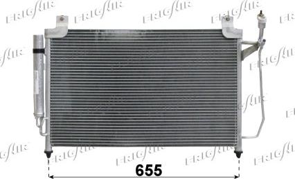Frigair 0825.3019 - Конденсатор, кондиціонер autocars.com.ua