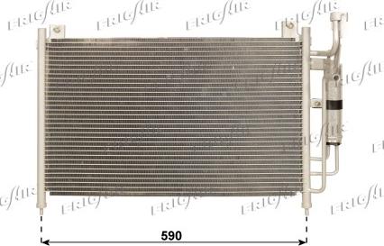Frigair 0825.3021 - Конденсатор, кондиціонер autocars.com.ua