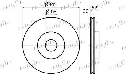 Frigair DC10.115 - Тормозной диск avtokuzovplus.com.ua