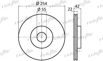 Frigair DC15.110 - Тормозной диск avtokuzovplus.com.ua