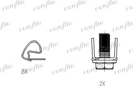 Frigair PD08.502 - Тормозные колодки, дисковые, комплект avtokuzovplus.com.ua