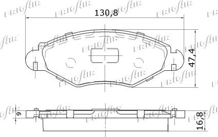 Frigair PD08.502 - Гальмівні колодки, дискові гальма autocars.com.ua