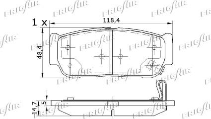 Frigair PD34.501 - Гальмівні колодки, дискові гальма autocars.com.ua