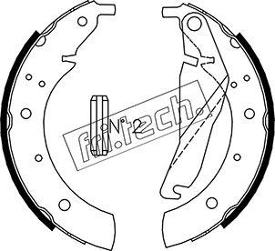 Fri.Tech. 1019.022 - Комплект гальм, барабанний механізм autocars.com.ua