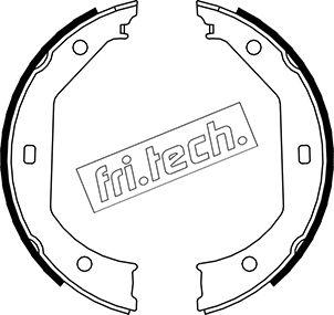 Fri.Tech. 1019.027 - Комплект тормозов, ручник, парковка autodnr.net