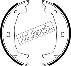 Fri.Tech. 1019.028 - Комплект тормозов, ручник, парковка avtokuzovplus.com.ua