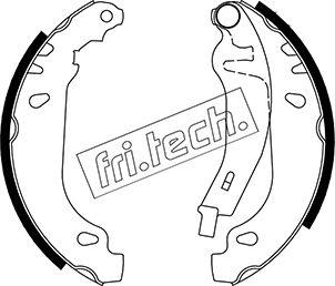Fri.Tech. 1022.032Y - Комплект тормозных колодок, барабанные autodnr.net