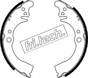 Fri.Tech. 1026.343 - Комплект гальм, барабанний механізм autocars.com.ua
