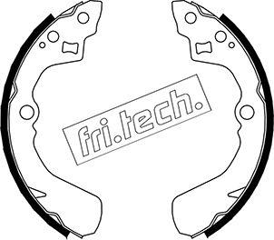 Fri.Tech. 1026.345 - Комплект гальм, барабанний механізм autocars.com.ua