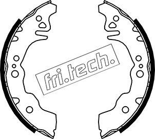 Fri.Tech. 1026.352 - Комплект гальм, барабанний механізм autocars.com.ua