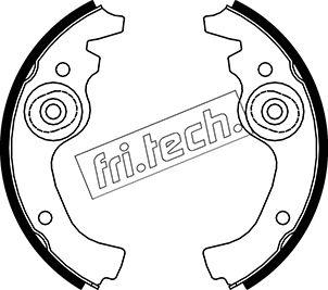 Fri.Tech. 1034.038 - Комплект тормозных колодок, барабанные autodnr.net