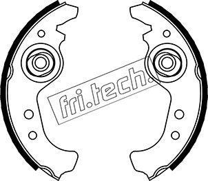 Fri.Tech. 1034.084 - Комплект гальм, барабанний механізм autocars.com.ua