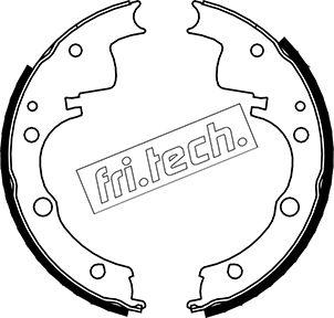 Fri.Tech. 1034.087 - Комплект гальм, барабанний механізм autocars.com.ua