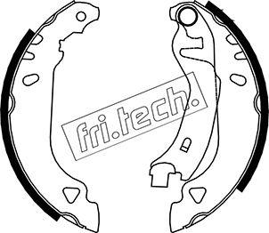 Fri.Tech. 1034.090 - Комплект гальм, барабанний механізм autocars.com.ua