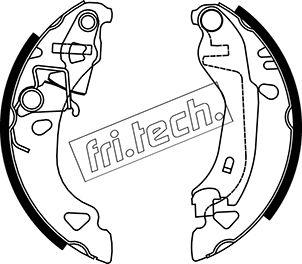 Fri.Tech. 1034.094 - Комплект гальм, барабанний механізм autocars.com.ua