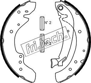 Fri.Tech. 1034.096 - Комплект тормозных колодок, барабанные avtokuzovplus.com.ua