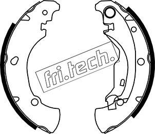 Fri.Tech. 1034.100 - Комплект тормозных колодок, барабанные avtokuzovplus.com.ua