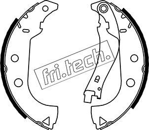 Fri.Tech. 1034.111 - Комплект гальм, барабанний механізм autocars.com.ua