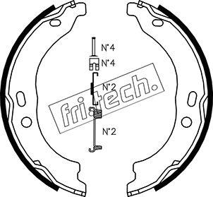 Fri.Tech. 1034.118K - Комплект тормозов, ручник, парковка autodnr.net