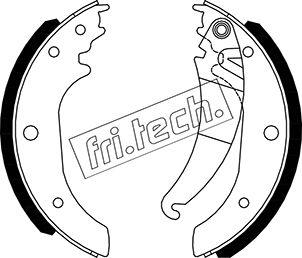 Fri.Tech. 1034.126 - Комплект гальм, барабанний механізм autocars.com.ua