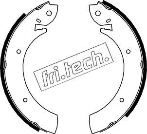 Fri.Tech. 1040.080 - Комплект тормозных колодок, барабанные autodnr.net