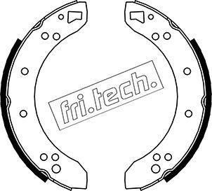 Fri.Tech. 1040.087 - Комплект тормозных колодок, барабанные autodnr.net