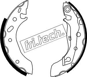 Fri.Tech. 1040.141 - Комплект гальм, барабанний механізм autocars.com.ua