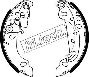 Fri.Tech. 1040.150 - Комплект гальм, барабанний механізм autocars.com.ua