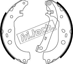 Fri.Tech. 1040.155 - Комплект тормозных колодок, барабанные autodnr.net