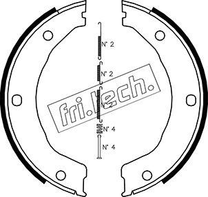 Fri.Tech. 1040.158K - Комплект гальм, ручник, парковка autocars.com.ua