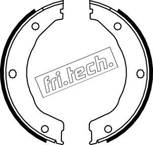 Fri.Tech. 1040.158 - Комплект гальм, ручник, парковка autocars.com.ua