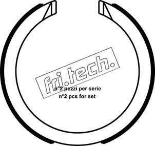 Fri.Tech. 1040.163 - Комплект тормозов, ручник, парковка autodnr.net