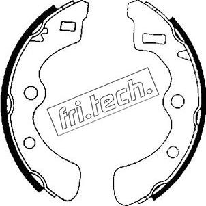 Fri.Tech. 1044.009 - Комплект тормозных колодок, барабанные avtokuzovplus.com.ua