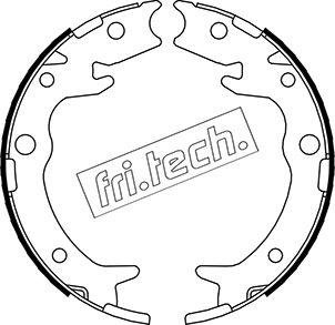 Fri.Tech. 1044.023 - Комплект гальм, ручник, парковка autocars.com.ua