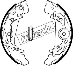Fri.Tech. 1046.217 - Комплект гальм, барабанний механізм autocars.com.ua
