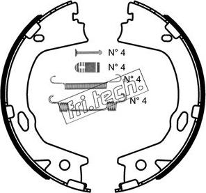 Fri.Tech. 1046.228K - Комплект гальм, ручник, парковка autocars.com.ua