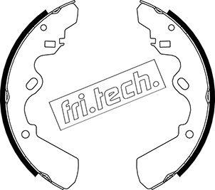 Fri.Tech. 1047.353 - Комплект гальм, барабанний механізм autocars.com.ua