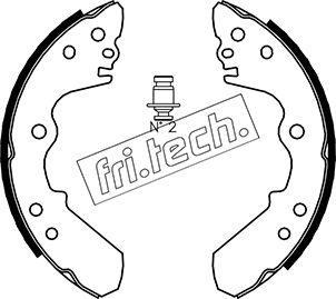 Fri.Tech. 1047.371 - Комплект гальм, барабанний механізм autocars.com.ua