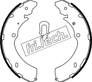 Fri.Tech. 1047.374 - Комплект тормозных колодок, барабанные autodnr.net