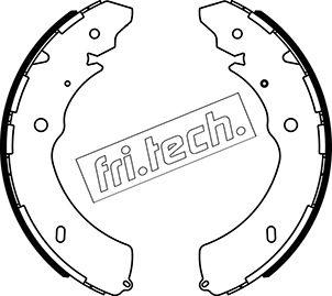 Fri.Tech. 1047.379 - Комплект гальм, барабанний механізм autocars.com.ua