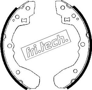 Fri.Tech. 1049.122 - Комплект тормозных колодок, барабанные avtokuzovplus.com.ua