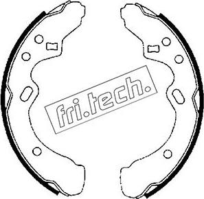 Fri.Tech. 1049.131 - Комплект гальм, барабанний механізм autocars.com.ua