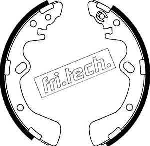 Fri.Tech. 1049.136 - Комплект гальм, барабанний механізм autocars.com.ua