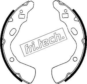Fri.Tech. 1049.140 - Комплект гальм, барабанний механізм autocars.com.ua