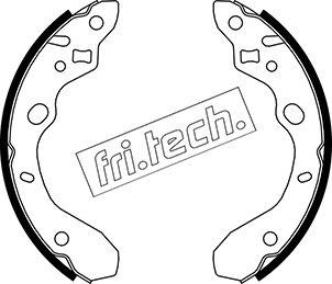 Fri.Tech. 1049.148 - Комплект гальм, барабанний механізм autocars.com.ua