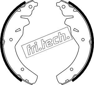 Fri.Tech. 1049.149 - Комплект гальм, барабанний механізм autocars.com.ua